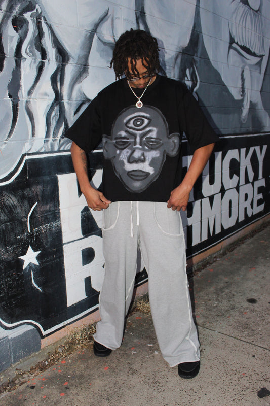 Black STK “Face” Tee